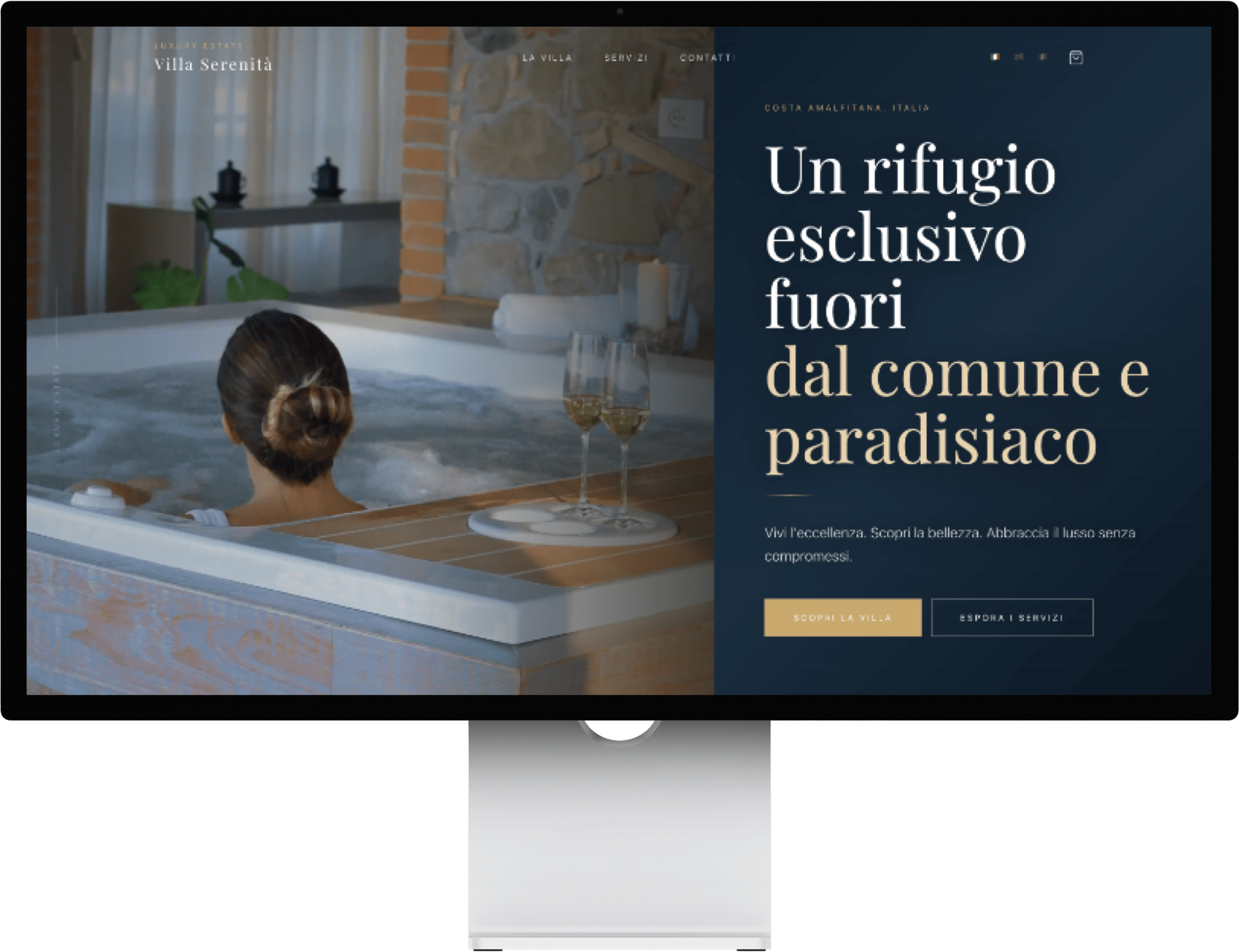 MarsLux applicato a Villa Serenità, Costa Amalfitana